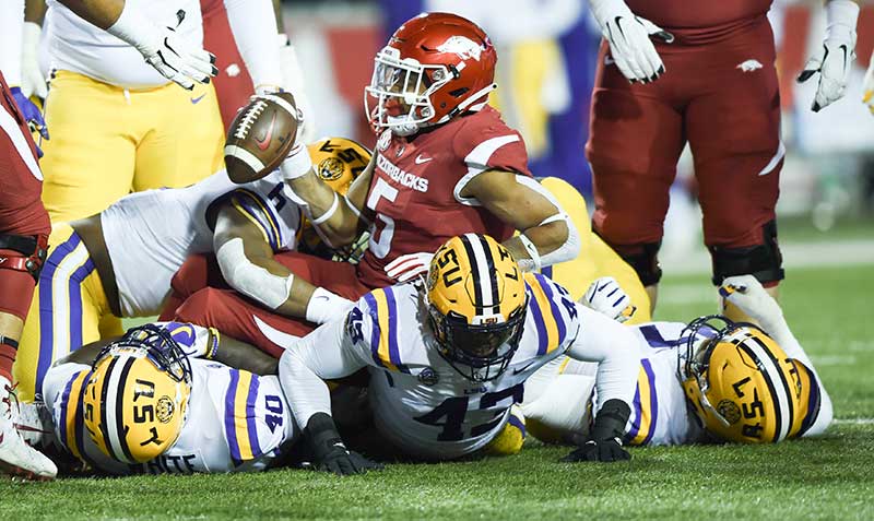 HOGS lock in on No. 1 LSU