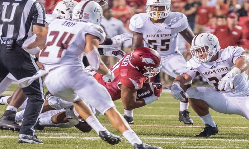 Hogs vs. A&M: frosh RB Whaley right on time